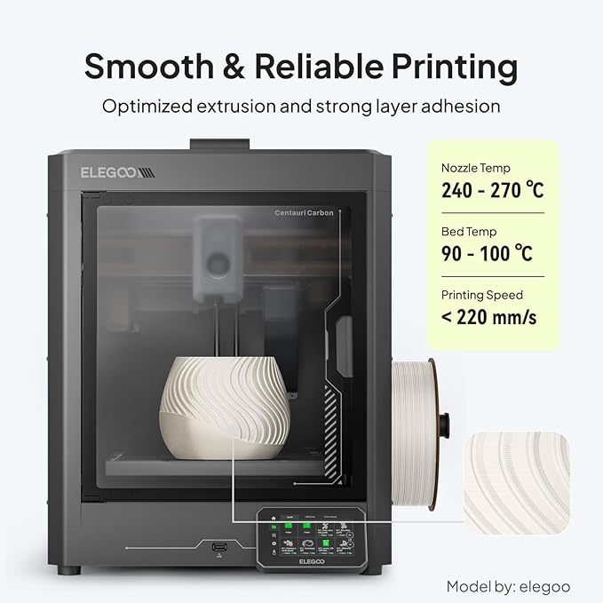 ELEGOO ASA Filament 1.75mm Green 1KG, UV & Weather Resistant 3D Printer Filament - Image 5