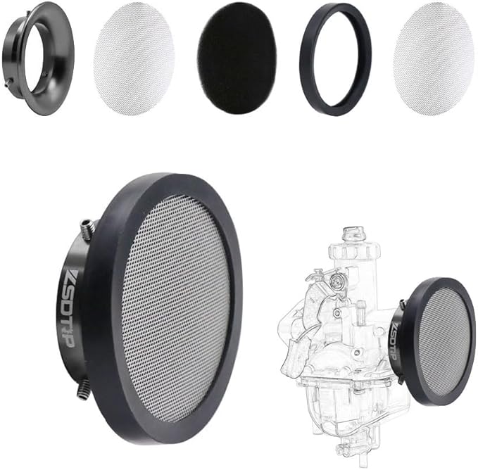 40mm Carburetor Velocity Stack Air Filter Cleaner Modified Trumpet by ZSDTRP