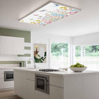Fluorescent Light Covers for Ceiling Lights Spring Flowers Magnetic Light - Image 2