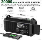Gifts for Men Husband Dad Valentines Day, Emergency Hand Crank NOAA Weather - Image 5