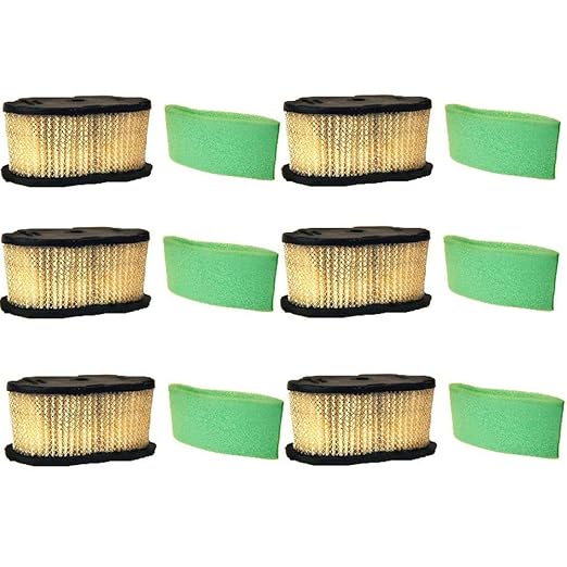 Stevens Lake Parts Set of 6 Air Filter & Pre-Filter Set Fits Universal Products by Unknown