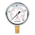 2-1/2" Dial Size, 0-160 Psi Lead-Free Pressure Gauge, Glycerin Liquid Filled by SCTSNSR