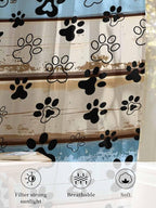 Sheer Curtains 54 Inch Length, Vintage Farmhouse Rustic Wooden Grain Privacy - Image 6