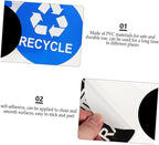 8pcs Garbage Can Stickers Waste Sorting Decals Recycling Bin Sticker Kitchen - Image 7