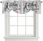 Kitchen Knife Fork Tie Up Valance Curtains by Unknown