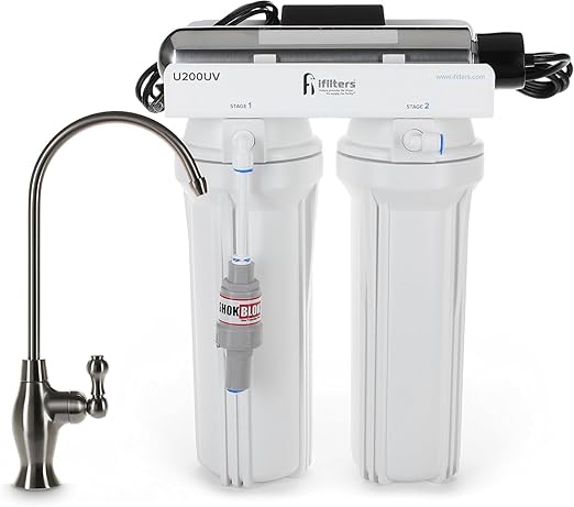 U200UV Ultraviolet UV Drinking Water Filtration Purifier System 3 Stage by iFilters