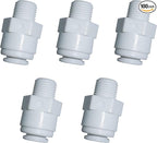 YZM Straight Male Thread Adapter 1/4" Male x 3/8" OD Tube Quick Connector by YZMSZ