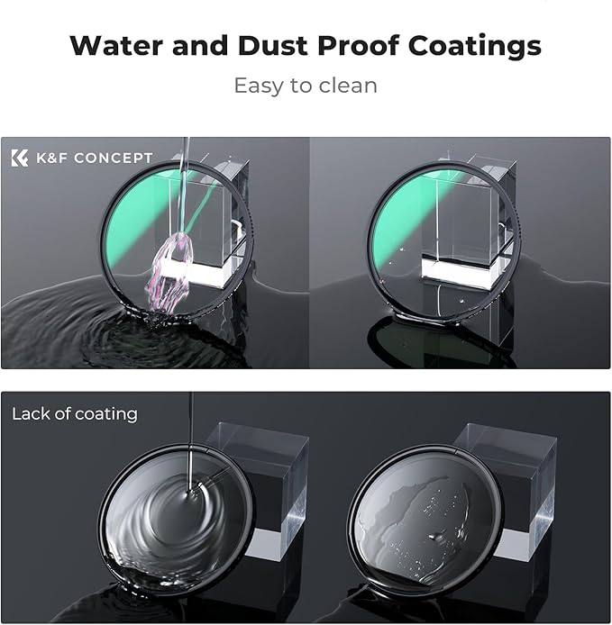 K&F CONCEPT 82mm Black Diffusion 1/4 Filter Mist Cinematic Effect Filter - Image 5