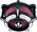 Air Filter Intake Motorcycle Turbine Cleaner Kit Cnc Cut Chrome - Image 3