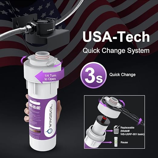 Under Sink Water Filter System, NSF/ANSI 42&53 Improve Taste, EZ Change Life - Image 3