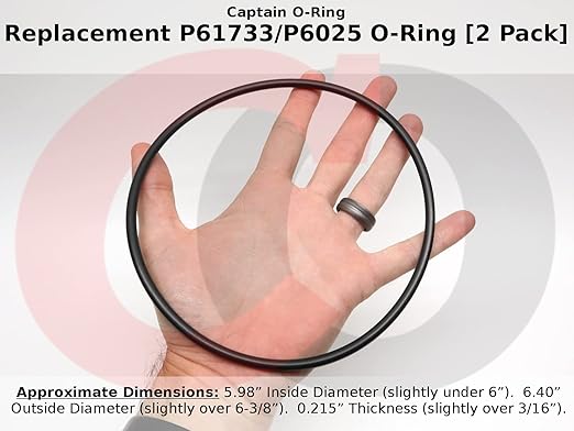 Captain O-Ring Replacement P61733 / P6025 O-Rings - Image 2