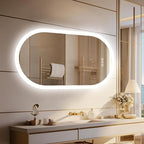 LUVODI Lighted LED Bathroom Mirror: 48x24IN Wall Mounted Dimmable 3 Colors by LUVODI