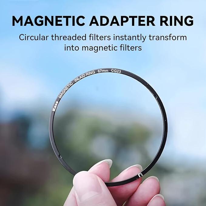 Kase 67mm Magnetic Adapter Ring, Aviation Aluminum 0.5s Snap-On Frame - Image 3