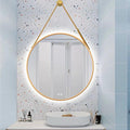 JSLJDM 500X500 mm Illuminated Backlit LED Bathroom Mirror, Wall Mounted by JSLJDM