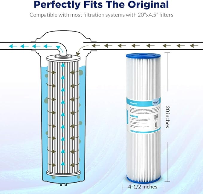 Membrane Solutions 50 Micron Whole House Sediment Water Filter Replacement - Image 3