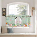 Easter Kitchen Tier Curtains 24 Inch Long 2 Panel Set, Rod Pocket Cafe Small by Unknown
