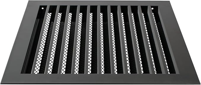 Repa Market 12" x 12" Inch Galvanized Steel Black Soffit Air Vent Cover - Image 6