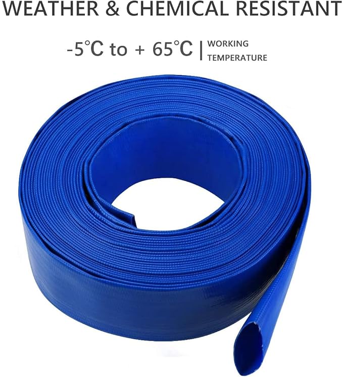 3” Diameter x 100' Blue Backwash Hose - Image 8