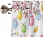 Happy Easter Kitchen Curtains 54 Inches length, Spring Watercolor Bunny Eggs - Image 6