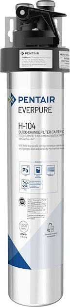 Pentair Everpure H-104 Drinking Water System, Includes Filter Head, Filter by Everpure
