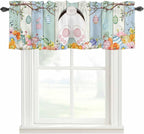 Easter Curtain Valances for Windows, Kitchen Valance Window Treatment, Spring by Unknown