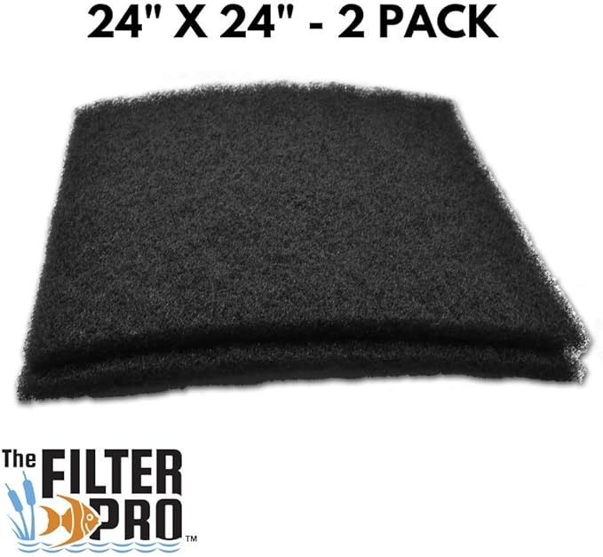 Black Coarse Filter Media, 1.25" Thick, 2 Pack, Ponds or Water Gardens - Image 2