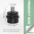 Air Compressor Silencer Filter, 1/2" Thread, 20mm Metal Noise Muffler, - Image 2