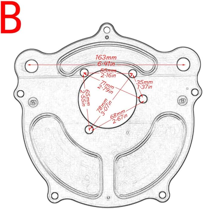 Motorcycle Air Filter Turbine Intake Cleaner Kit Cnc Cut Chrome - Image 7