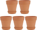 5pcs Red Clay Succulent Pots by Yardenfun