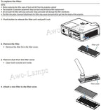 AWO ET-RFL300 Replacement Projector Air Filter - Image 5