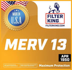 Filter King Air Filters 7.75x25.75x1 | 12 Pack | MERV 13 | HVAC Pleated AC - Image 2