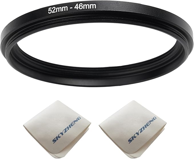 52mm Lens to 46mm Camera Lens Adapter 52mm to 46mm Step Down Ring Adapter Ring by SKYZHENG