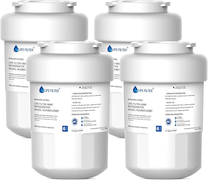 Lifefilter Replacement for MWF Refrigerator Water Filters, HDX FMG-1, by Lifefilter
