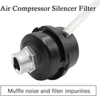 2pcs 1/2" Thread Air Compressor Silencer, Air Compressor Intake Filter Sound - Image 4