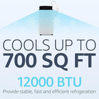 ​Portable Air Conditioners, 12000 BTU Powerful AC Unit Cools 550 Sq.Ft Spaces - Image 2