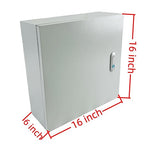 Electrical Enclosure Box 16" x 16" x 6" Carbon Steel Electrical Junction Boxes - Image 2