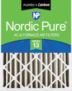 Nordic Pure 20x20x4 Pleated Air Filters MERV 13 Plus Carbon 1 Pack by NordicPure