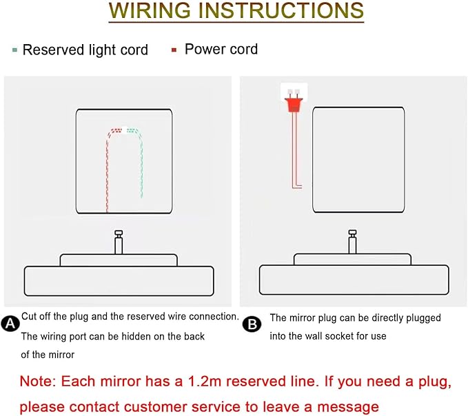 Bathroom Mirror with LED Lights，Bathroom Led Mirror ，LED Mirror - Image 9