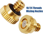 KUWAN 0.016" Orifice Thread UNC 10/24 Brass Misting Nozzles Low Pressure - Image 3
