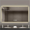 Bathroom Mirror with LED Lights，LED Bathroom Mirror，Smart Lighted Bathroom by ZXCASDF