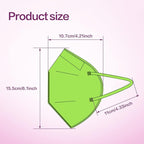 Miuphro KN95 Face Mask, 5-Layer Design Cup Dust Safety KN95 Masks 25 Pack - Image 2