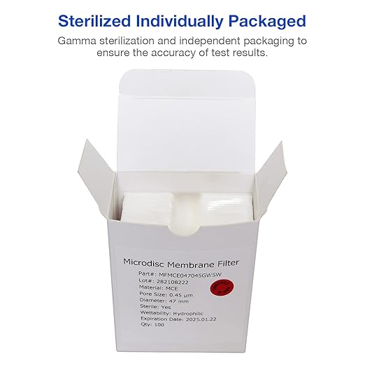 SimPure MCE Gridded Membrane Filter Sterile, 47mm Diameter and 0.45um Pore Size - Image 4