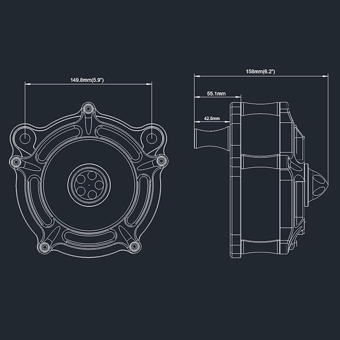 Air Filter Cleaner for Harley Davidson Softail Touring Street Road King Glide - Image 6
