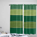 Farm Retro Green Wood Grain Window Valance Curtains, Rustic Wooden Plank - Image 8