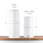 Boroux Compact Gravity-Fed Countertop Stainless Steel Water Filter System | 1.8 - Image 2