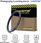 58mm Lens to 55mm Camera Lens Adapter, 58mm-55mm Filter Step-Down Ring - Image 2