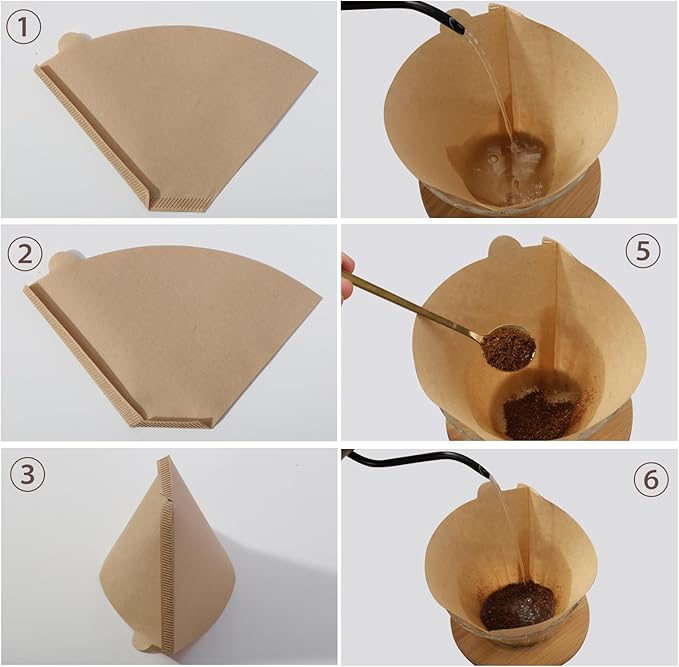 200 Count #4 Cone Coffee Filters 8-12 Cups, Disposable Coffee Filters 4 Cone - Image 4