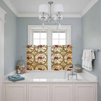 2 Panel Kitchen Cafe Curtains, Window Decor Tier Curtains - Image 3