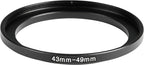 43-49mm Metal Step-Up Ring Adapter Compatible - Image 3