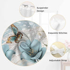Spring Floral Kitchen Curtains 45 Inch Length, Short Cafe Window Curtains Tab - Image 6